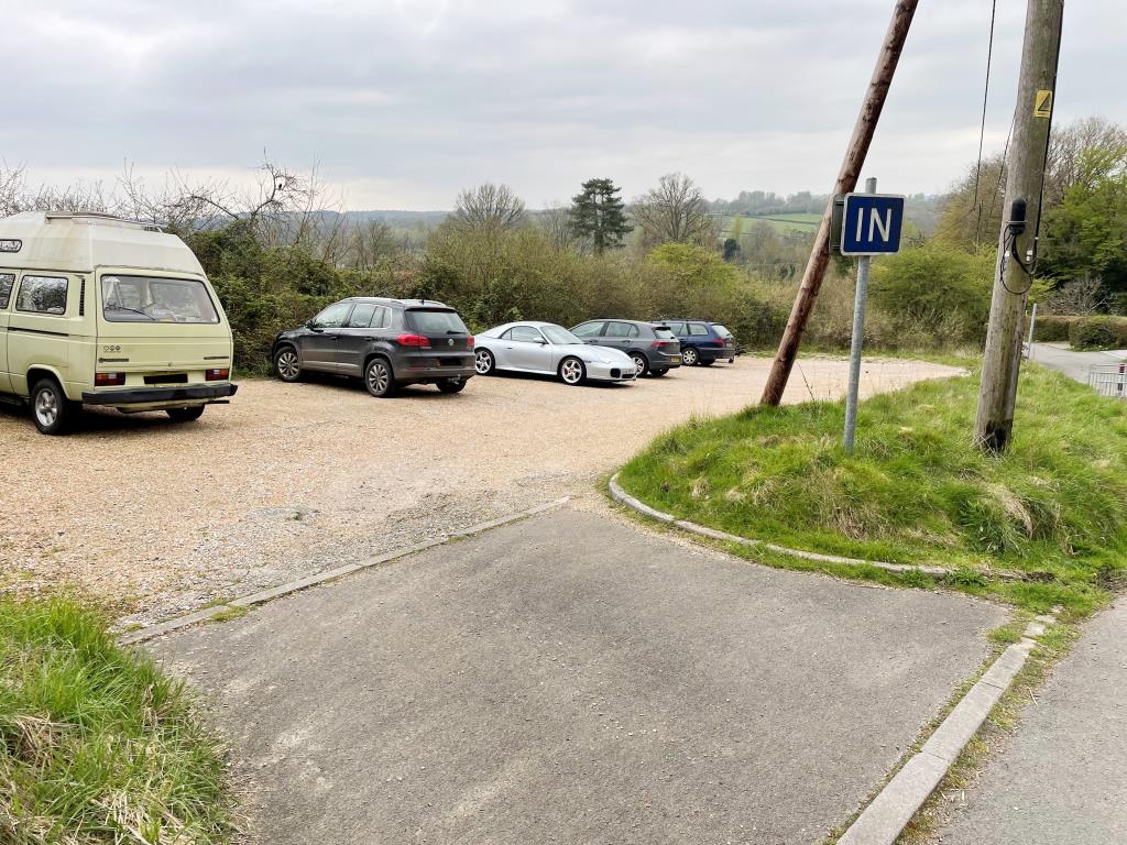 Lot: 92 - FORMER AMENITY LAND WITH POTENTIAL - View of car park from upper access
